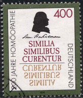 RFA Poste Obl Yv:1712 Mi:1880 200 Jahre Homöopathie Similia Similibus Curentur (cachet Rond) - Gebraucht