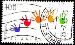 RFA Poste Obl Yv:1701 Mi:1869 50.Jahre Unicef (Beau Cachet Rond) - Gebraucht