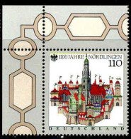 RFA Poste N** Yv:1797 Mi:1965 1100.Jahre Nördlingen Coin D.feuille - Unused Stamps