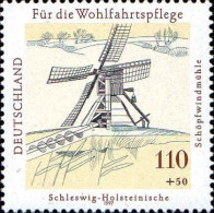 RFA Poste N** Yv:1783 Mi:1951 Schleswig-Holsteinische Bockwindmühle - Unused Stamps