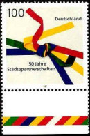 RFA Poste N** Yv:1749 Mi:1917 50.Jahre Städtepartnerschaften Bord De Feuille - Unused Stamps