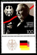 RFA Poste N** Yv:1736 Mi:1904 Ludwig Erhard Homme Politique Allemand Bord De Feuille - Unused Stamps