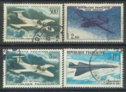 FRANCE - 1957/69 - AIR PLANES STAMPS SET OF 4, USED - Used Stamps