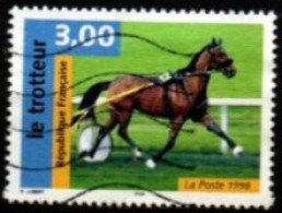 FRANCE    -   1998.  Y&T N° 3183 Oblitéré.   CHEVAL   /   Le Trotteur   /   Sulky - Used Stamps