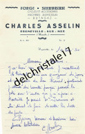 50 0037 REGNEVILLE SUR MER MANCHE 1950 Forge Serrurerie Charles ASSELIN Cycles Machines Agricoles Butagaz  - 1950 - ...