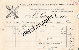 50 0031 SOURDEVAL MANCHE 1911 Fabrique Couverts En Métal Aciéré LETAVERNIER Aiguilles à Matelas à LARAIGNEZ - Old Professions