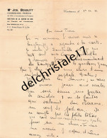50 0041 COUTANCES MANCHE 1938 Correspondances Entête Maître Jos. BOSSUYT Commissaire Priseur Greffier De Justice - 1900 – 1949