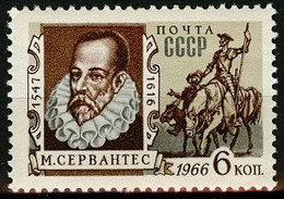 1966 Russia USSR 3302 350th Anniversary Of The Death Of M. Cervantes - Unused Stamps