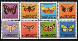 Mongolei Mongolia 1974  - Mi.Nr. 824 - 831 - Postfrisch MNH - Schmetterlinge Butterflies - Vlinders