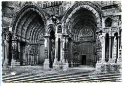 CPSM Dentelée 10.5 X 15 Eure Et Loir  CHARTRES La Cathédrale  Porche Nord - Chartres