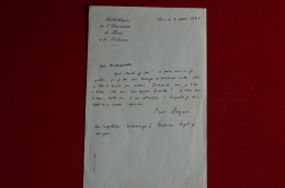 Signed Letter Paul Hazard Writer écrivain élu Membre Académie Française To C.E. Engel Mountaineering Historian Alpinisme - Sportifs