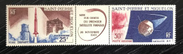 Timbre Triptyque Neuf** Poste Aérienne Saint Pierre Et Miquelon 1966 Yt N° 34 A - Neufs