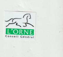 LD 61 : Autocollant : Région Orne ,  Cheval - Stickers