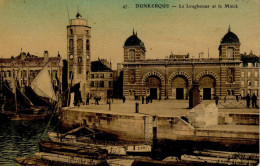 Dunkerque Le Leughenaer Et Le Minck   ( Cale Des Pêcheurs , Bateau De Pêche à Voile , éditeur ELD Couleur Brillante 1909 - Dunkerque