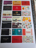 CADEAU  / 21  GIFT CARDS  / ACTION !! / BUNDEL 21 DIFFERENT  CARDS/   / NOT LOADED MINT CARD ** 16700** - Gift Cards