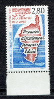 Cinquantenaire De La Libération De La Corse - Unused Stamps