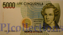 ITALIA - ITALY 5000 LIRE 1985 PICK 111c UNC PREFIX "D" - 5.000 Lire