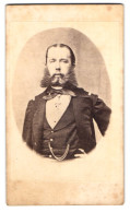 Fotografie Unbekannter Fotograf Und Ort, Portrait Kaiser Maximilian I. Von Mexiko In Uniform  - Célébrités