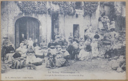 43 CPA RARE CARTE POSTALE ANCIENNE LE PUY EN VELAY GROUPE DE DENTELLIERES CLICHE VAZEILLE - Le Puy En Velay