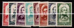 Timbres  Série N°  795 A 802 ** - Nuevos