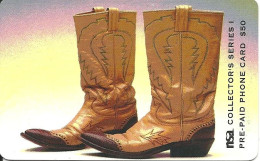 USA: Prepaid Advance - NSA Collector's Series, Texas Boots - Sonstige & Ohne Zuordnung