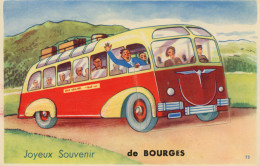 Joyeux Souvenir De BOURGES - Carte à Système Complet - Très Bon état - Bourges