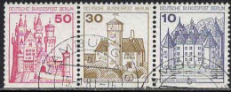 Berlin Poste Obl Yv:496b-498b-499Ab Glücksburg Ludwigstein-Werratal Neuschwanstein (Beau Cachet Rond) - Castillos