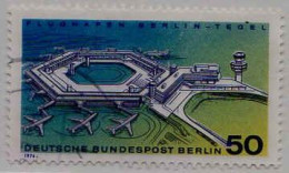 Berlin Poste Obl Yv:441 Mi:477 Flughafen Berlin-Tegel (cachet Rond) (Thème) - Aviones