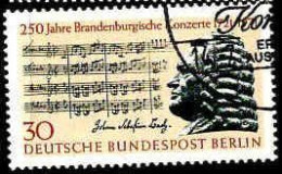 Berlin Poste Obl Yv:368 Mi:392 Johann Sebastian Bach Compositeur (Beau Cachet Rond) (Thème) - Musique