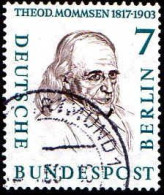 Berlin Poste Obl Yv:144 Mi:163 Theodor Mommsen Historien (Beau Cachet Rond) (Thème) - Autres & Non Classés