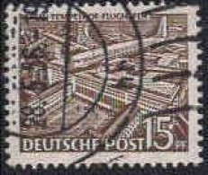 Berlin Poste Obl Yv: 34 Mi:48 Berlin-Tempelhof Flughafen (Beau Cachet Rond) (Thème) - Aviones