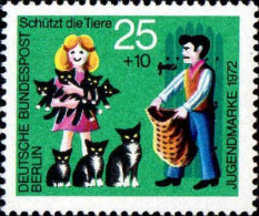 Berlin Poste N** Yv:384 Mi:419 Jugendmarke Schützt Die Tiere (Thème) - Gatos Domésticos
