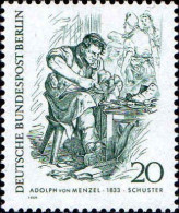 Berlin Poste N** Yv:325 Mi:334 Adolf Von Menzel Schuster (Thème) - Other & Unclassified