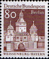 Berlin Poste N** Yv:277 Mi:280 Ellinger Tor Weissenburg Bayern (Thème) - Châteaux