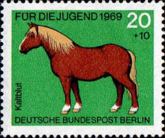 Berlin Poste N** Yv:302 Mi:327 Für Die Jugend Kaltblut (Thème) - Caballos