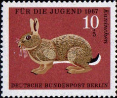 Berlin Poste N** Yv:267 Mi:299 Für Die Jugend Kaninchen (Thème) - Conejos