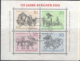 Berlin Bloc Obl Yv:2 Mi:2 125.Jahre Berliner Zoo (TB Cachet à Date) (Thème) - Other & Unclassified