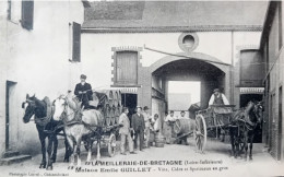 LOIRE INFERIEURE   La MEILLERAYE De BRETAGNE  TOP CP  MAISON GUILLET VINS CIDRE SPIRITUEUX SUPERBE 1918 - Otros & Sin Clasificación