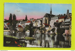 36 ARGENTON SUR CREUSE En 1955 L'Eglise St Benoit Les Bords De Creuse Pêcheurs à La Ligne Echafaudage Clocher Eglise ? - Andere & Zonder Classificatie