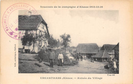 68-UBERSTRASS- ENTREE DU VILLAGE- SOUVENIR DE LA CAMPAGNE D'ALSACE 14/15/16 - Autres & Non Classés