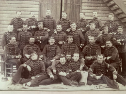 Militaire - 6éme Régiment  - Photo De Groupe  - Grand Format Tirage Albumine époque Cdv - Old (before 1900)