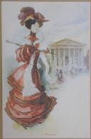 FANTAISIE CPA CARTE POSTALE ANCIENNE ILLUSTRATEUR G BOISSELIER LA MADELEINE PARIS BOURGEOISE - Autres & Non Classés