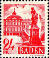 Allemagne ZOF Baden Poste N** Yv: 8 Mi:8 Château De Rastatt - Baden