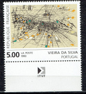 Marie-Hélène Vieira Da Silva : "Gravure Réhaussée" - Unused Stamps