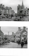 E/07   - 2 Photos    - Normandie  Débarquement Du 6 Juin 44   -  50    La Haye Du Puits   (3) - War, Military