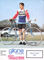 Vélo - Cyclisme - Coureur Cycliste Henri Paul Fin - Team Gitane - 1983 - Cyclisme