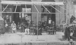 NARBONNE (Aude) - Bar Paincout Mitraillé Par Les Cuirassiers, 19 Juin 1907 - Révolte Des Vignerons - Ecrit (2 Scans) - Narbonne