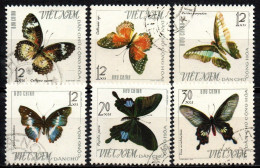 Vietnam 1965 - Mi.Nr. 405 - 410 - Gestempelt Used - Schmetterlinge Butterflies - Butterflies