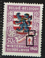 541  **  LV 1  Tache Bruges Et LV 6  Croix Déformée - 1931-1960