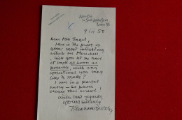 1950 Signed Letter Mountaineer T. Graham Brown Nanda Devi To C, E  Engel Mountaineering Historian  Alpinism Escalade - Sportlich